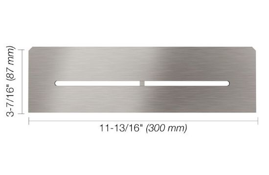 SHELF-N Rectangular Shelf for Niche Pure Design - Brushed Stainless Steel (V2)