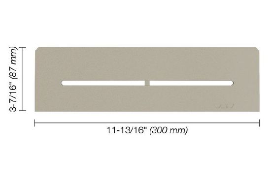 SHELF-N Rectangular Shelf for Niche Pure Design - Aluminum Greige