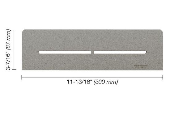 SHELF-N Rectangular Shelf for Niche Pure Design - Aluminum Stone Grey