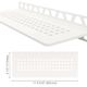 SHELF-W Étagère murale rectangulaire modèle Square Aluminium Blanc mat