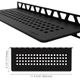 SHELF-W Rectangular Wall Shelf Square Design Aluminum Satin Black