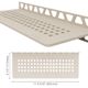 SHELF-W Étagère murale rectangulaire modèle Square Aluminium Crème