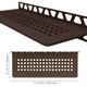 SHELF-W Rectangular Wall Shelf Square Design Aluminum Bronze