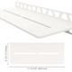 SHELF-W Étagère murale rectangulaire modèle Pure Aluminium Blanc mat