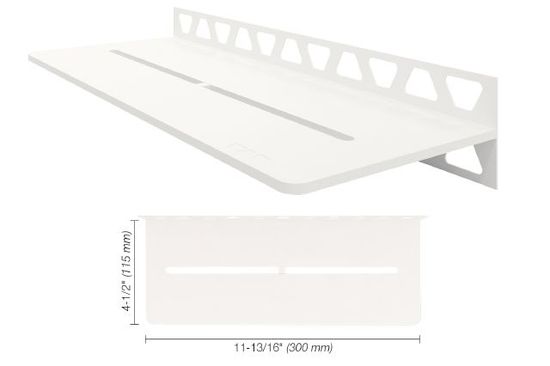 SHELF-W Étagère mural rectangulaire Pure Design - aluminium blanc mat