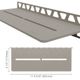 SHELF-W Étagère murale rectangulaire modèle Pure Aluminium Grège