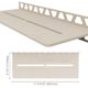 Shelf-W Rectangular Wall Shelf Pure Design - Aluminum Cream 
