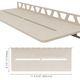 SHELF-W Rectangular Wall Shelf Pure Design Aluminum Cream