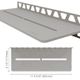 Shelf-W Rectangular Wall Shelf Pure Design - Aluminum Stone Grey