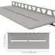SHELF-W Étagère murale rectangulaire modèle Pure Aluminium Gris pierre