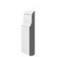 Baseboard Two Steps MDF - 1/2" (12.5 mm) x 7-1/4" x 12'