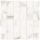 Mosaïque de porcelaine Mayfair Calacatta Oro Basketweave mate 2" x 2"