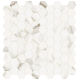 Mosaïque de porcelaine Mayfair Calacatta Oro Hexagones polie 1 1/4" x 1 1/4"