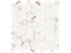 Mosaïque de porcelaine Mayfair Calacatta Oro Hexagones polie 1 1/4" x 1 1/4"