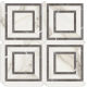Mosaïque de porcelaine Mayfair Calacatta Oro Piazza polie 11 3/4" x 11 3/4"