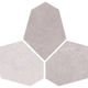 Tuiles de mosaïque hexagonales Abaco Gris clair Mat 12" x 14"