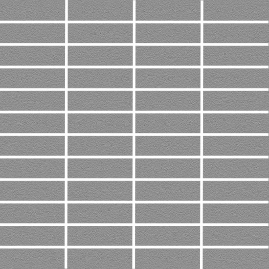 Mosaic Plain Techno Slate Grey Rectangle Matte 12" x 12"