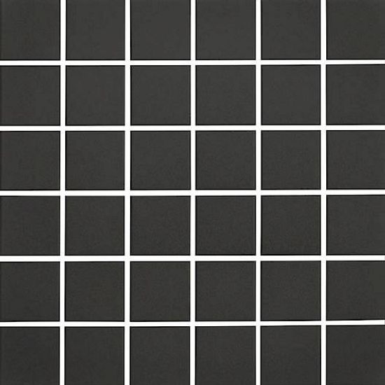 Mosaic Plain Techno Charcoal Square Matte 12" x 12"