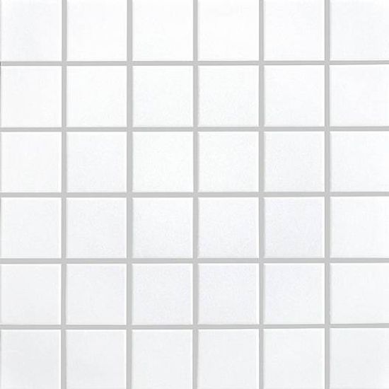 Mosaic Plain Techno Special White Square Matte 12" x 12"