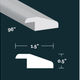 Laminate Soho Graphite Reducer 94"