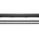 KERDI-LINE Drain linéaire encastré avec design de grille Solid acier inoxydable (V4) noir mat 3/4" x 55-1/8"