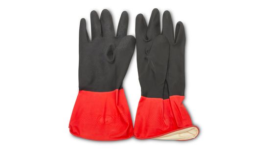 Latex gloves for construction