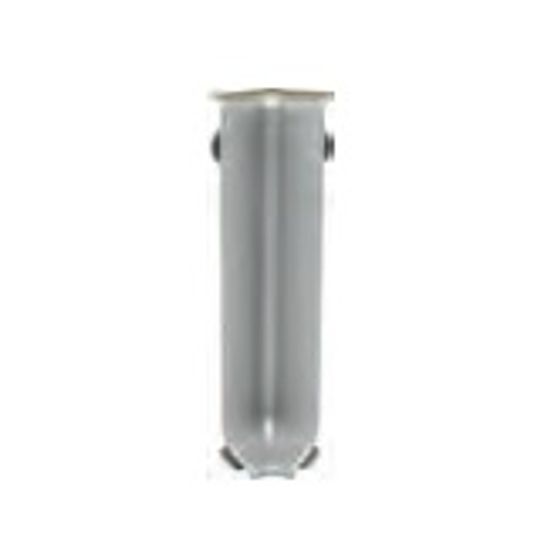 Molding Internal Corner Skirting 80 Anodized Aluminum Silver 3-1/8" (80 mm) (Pack of 2)