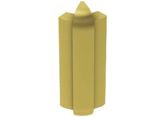 RONDEC-STEP Outside Corner 135° with Vertical Leg 2-1/4" Anodized Aluminum Satin Brass 1/2"