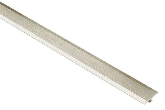 VINPRO-T Retrofit Resilient T-Molding Profile Anodized Aluminum Brushed Nickel 1/8" x 17/32" x 8' 2-1/2"