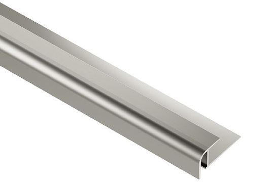VINPRO-RO Bullnose Aluminum Anodized Brushed Nickel 3/8" (10 mm) x 8' 2-1/2"