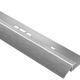 VINPRO-U Resilient Surface Reducer Profile Anodized Aluminum Brushed Chrome 5/16" (8 mm) x 8' 2-1/2"
