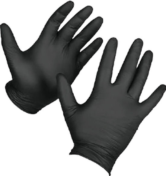 Nitril Gloves Black 6.5 mil (Pack of 50)