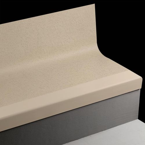 Tarkett - Marche d'escalier en caoutchouc avec contremarche intégrée Angle Fit Hammered #LC7 avec Insert 72