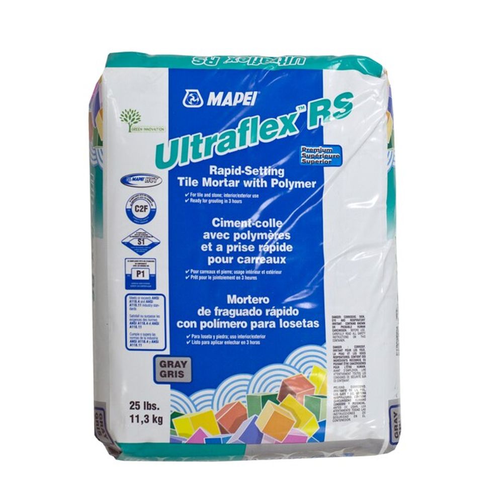 Mapei Ultraflex RS Premium RapidSetting Tile Mortar with Polymer, Gray