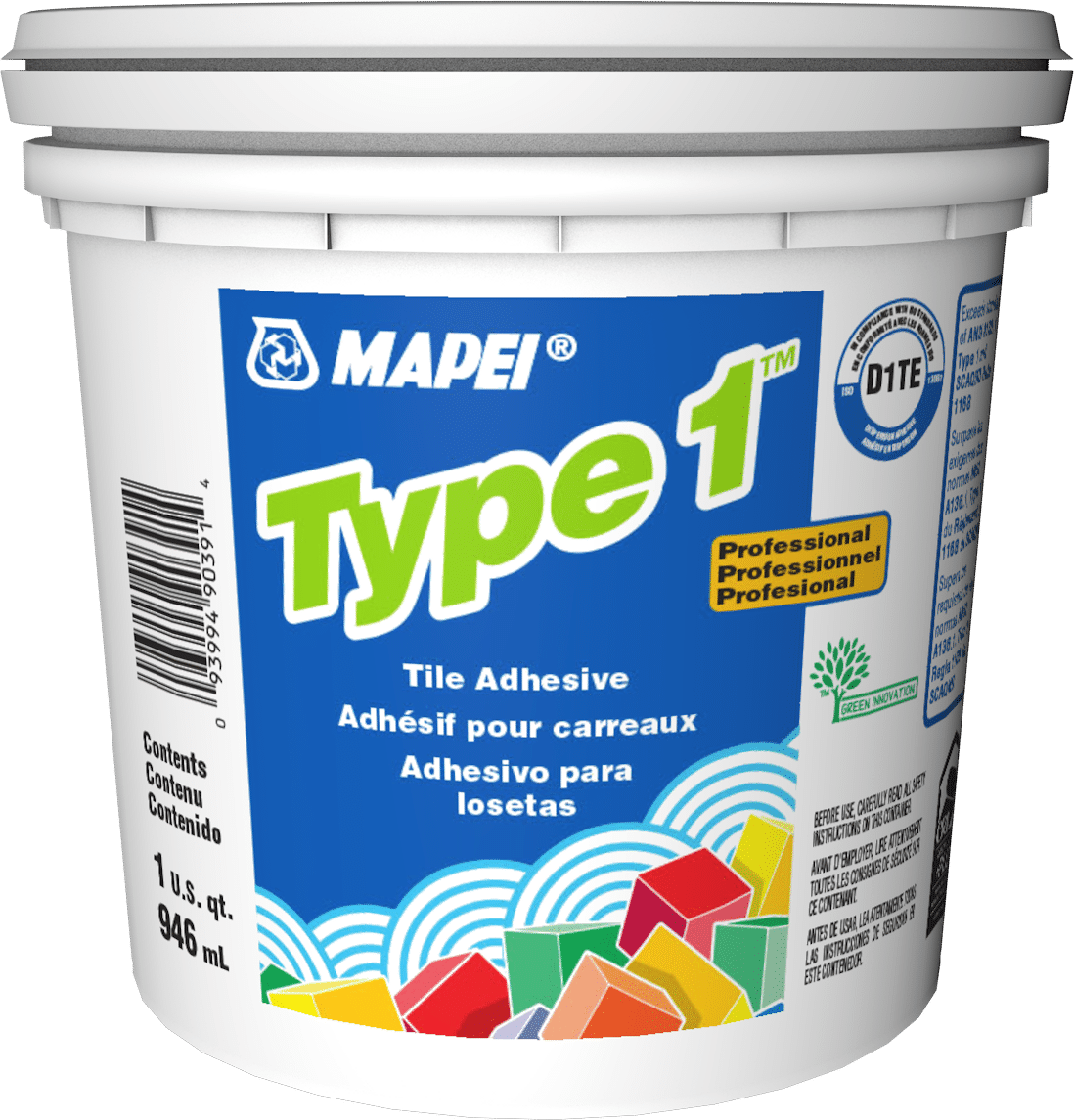 Mapei Type 1 Premium Tile Adhesive - 946 mL (1040010)