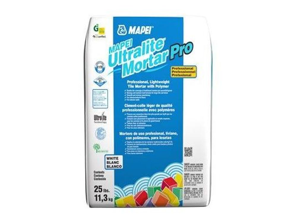 Mapei Ultralite Mortar Pro Cimentcolle léger de qualité