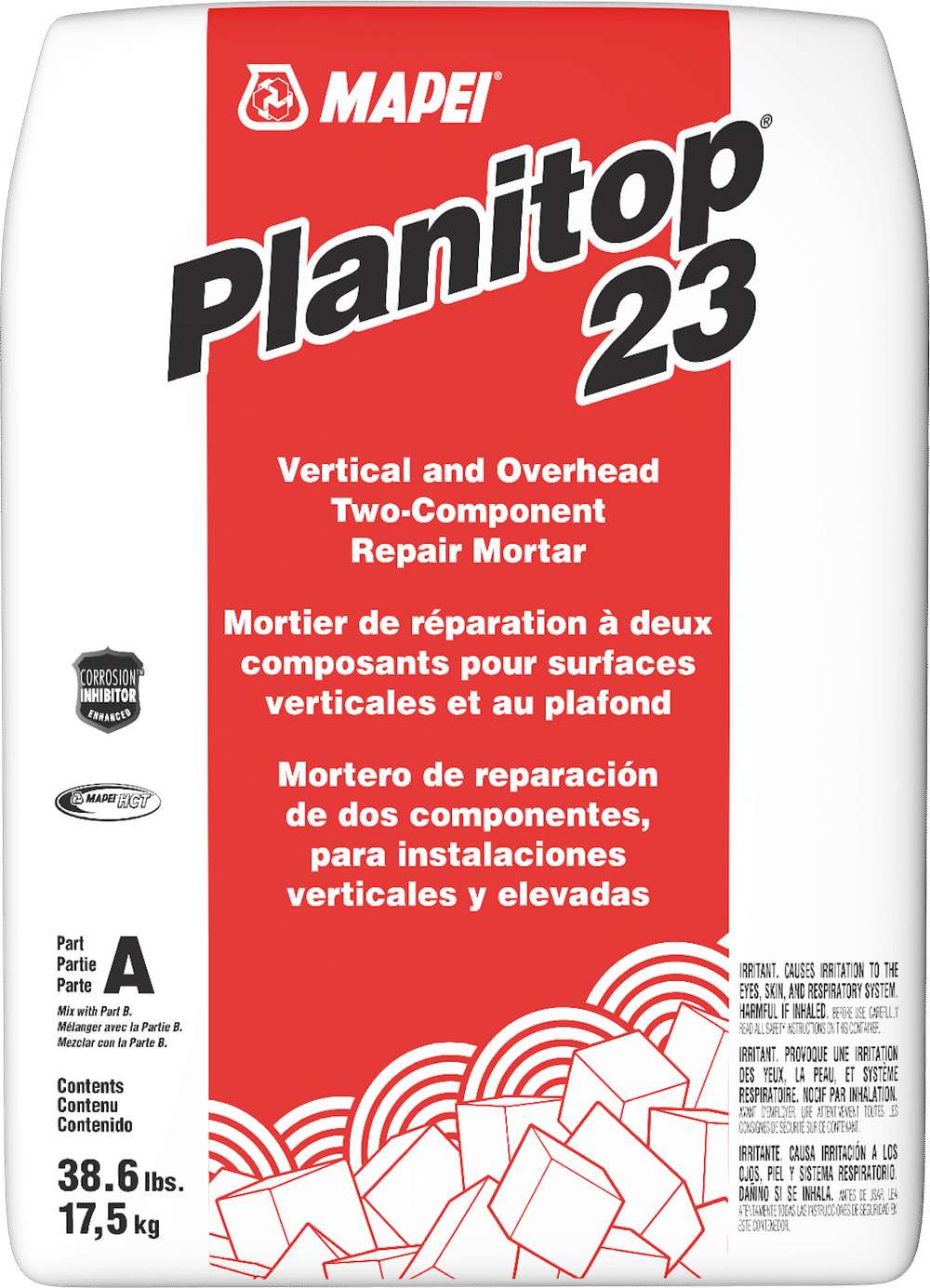 Mapei Planitop 23 Mortier de réparation pour surfaces verticales et ...