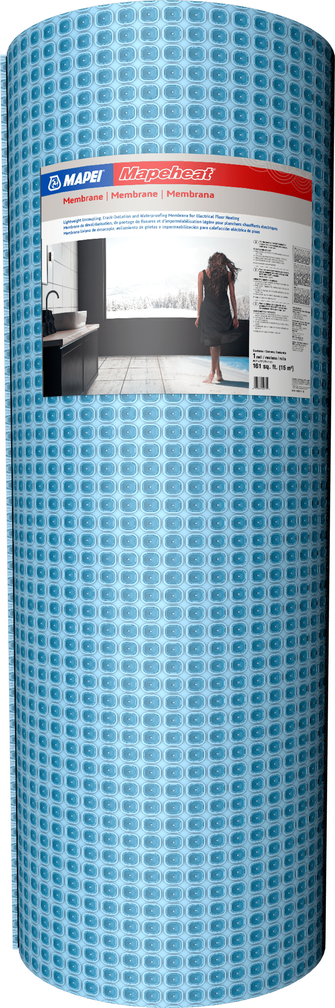 Mapei Electric Floor Heating Lightweight Uncoupling Membrane Roll