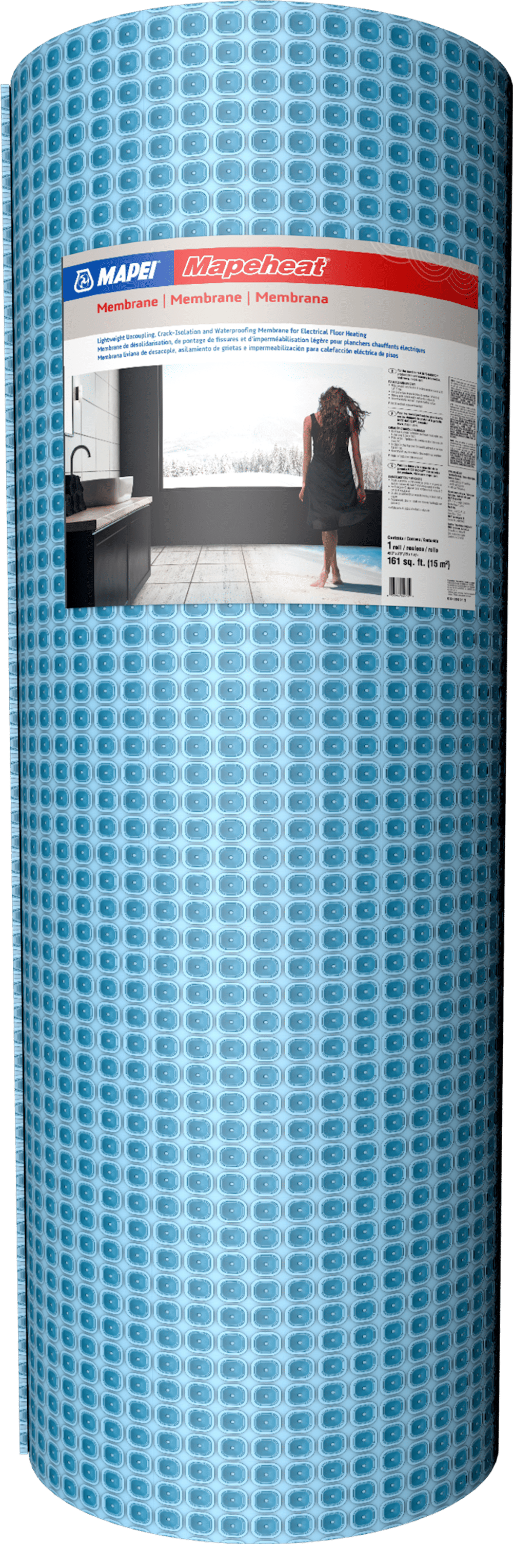 Mapei Electric Floor Heating Lightweight Uncoupling Membrane Roll