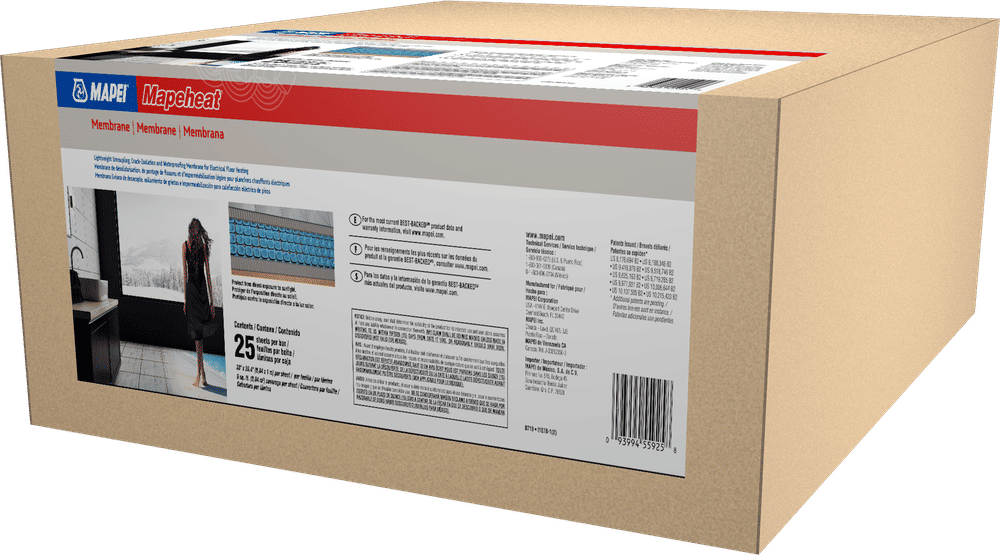 Mapei Electric Floor Heating Lightweight Uncoupling Membrane Sheet