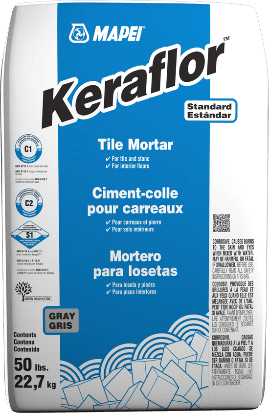 Keraflor Gray Floor Tile Thin-Set Mortar Keraflor Gray Floor Tile Thin-Set Mortar