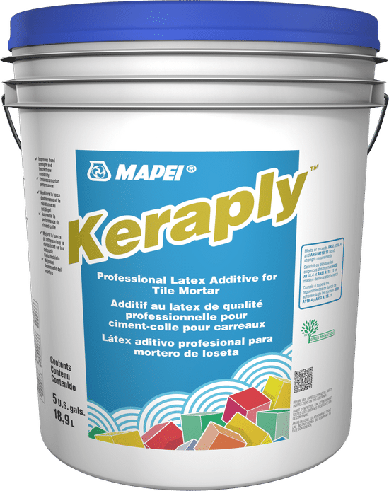 Keraply Additif au latex de qualité professionnelle - 18.9 L