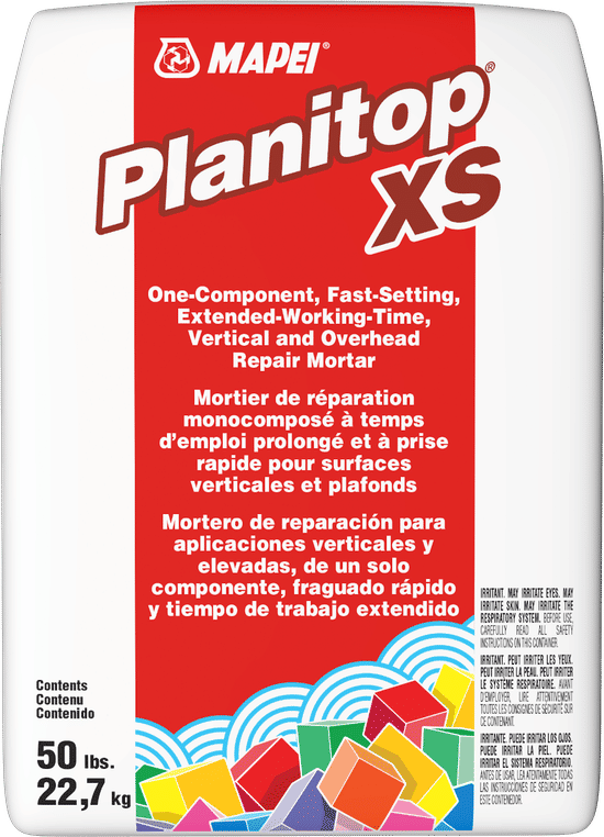 Planitop XS Mortier de réparation à temps d'emploi prolongé pour surfaces verticales et plafonds - 50 lb