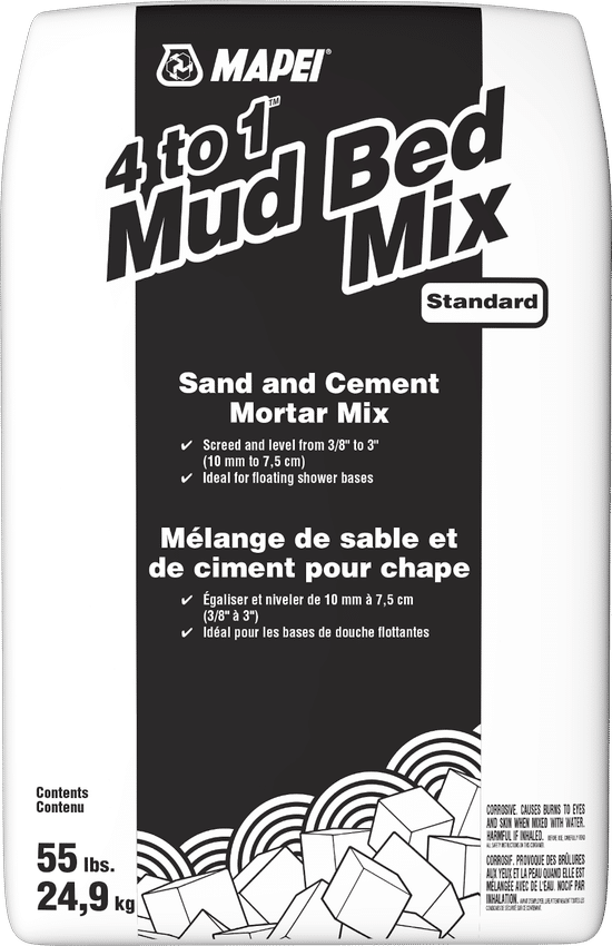 4 to 1 Mud Bed Mix Sand & Cement Mortar - 55 lb