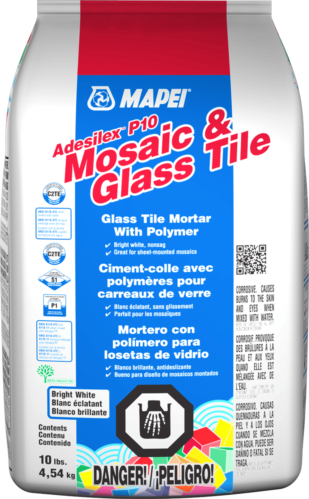 Mapei Adesilex P10 Premium Mosaic & Glass Tile Mortar 10 lb (15411C