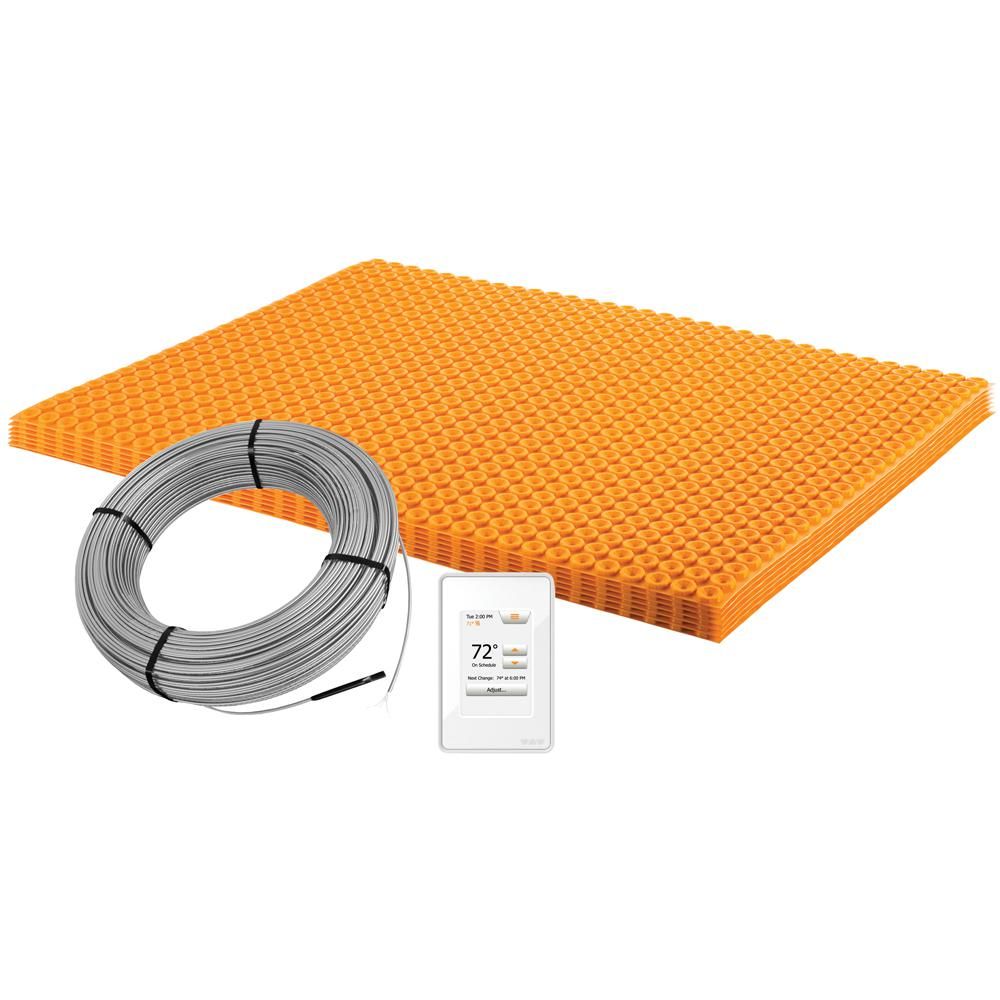 Schluter Ditra Heat Kit 43 1 Sq Ft Electric Floor Warming Kit Mat Cable Thermostat Dhekrt12040 Floorbox