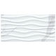 Tuiles murales Dymo Statuary Wavy Blanc-Froid Lustré 12" x 24"